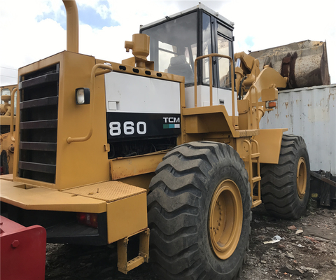 Bouwwerk Frontloader Gebruikt Cat 950h 966H 980H 980G 980F Wielloader met CAT 860