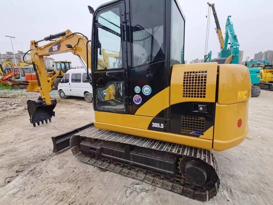 Gebruikte CAT 305.5 306 graafmachine met een emmercapaciteit van 0,31 m3 en een machinegewicht van 6000 kg