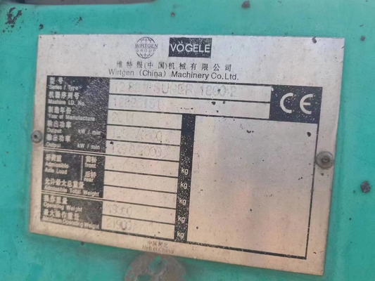 Huade Hydraulische Valve Gebruikt Asfalt Paver VOGEL 1800-2 voor Max. Paving Dikte 1000MM