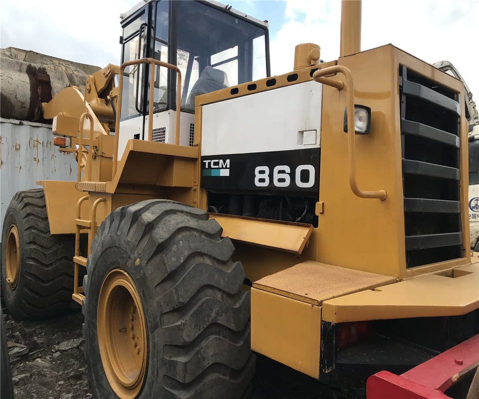 Bouwwerk Frontloader Gebruikt Cat 950h 966H 980H 980G 980F Wielloader met CAT 860