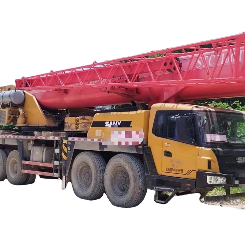 SANY STC800T6 Gebruikte vrachtwagenkraan met een nominale laadcapaciteit van 260 ton en Liyuan hydraulische klep