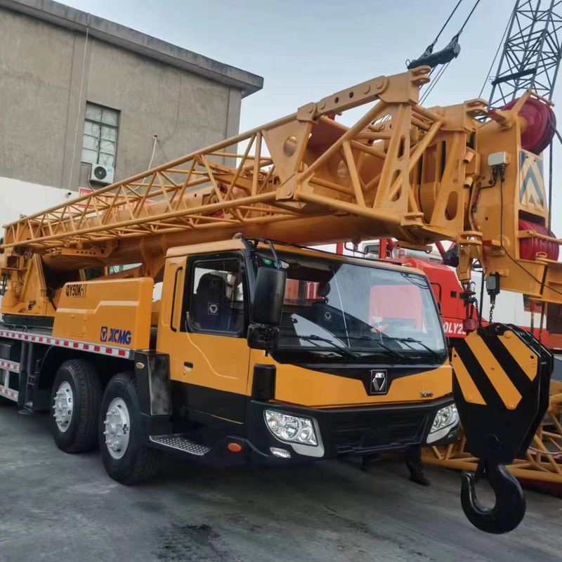 2019 QY50KA Gebruikte vrachtwagen kraan met max. hefhoogte van 48M in uitstekende staat